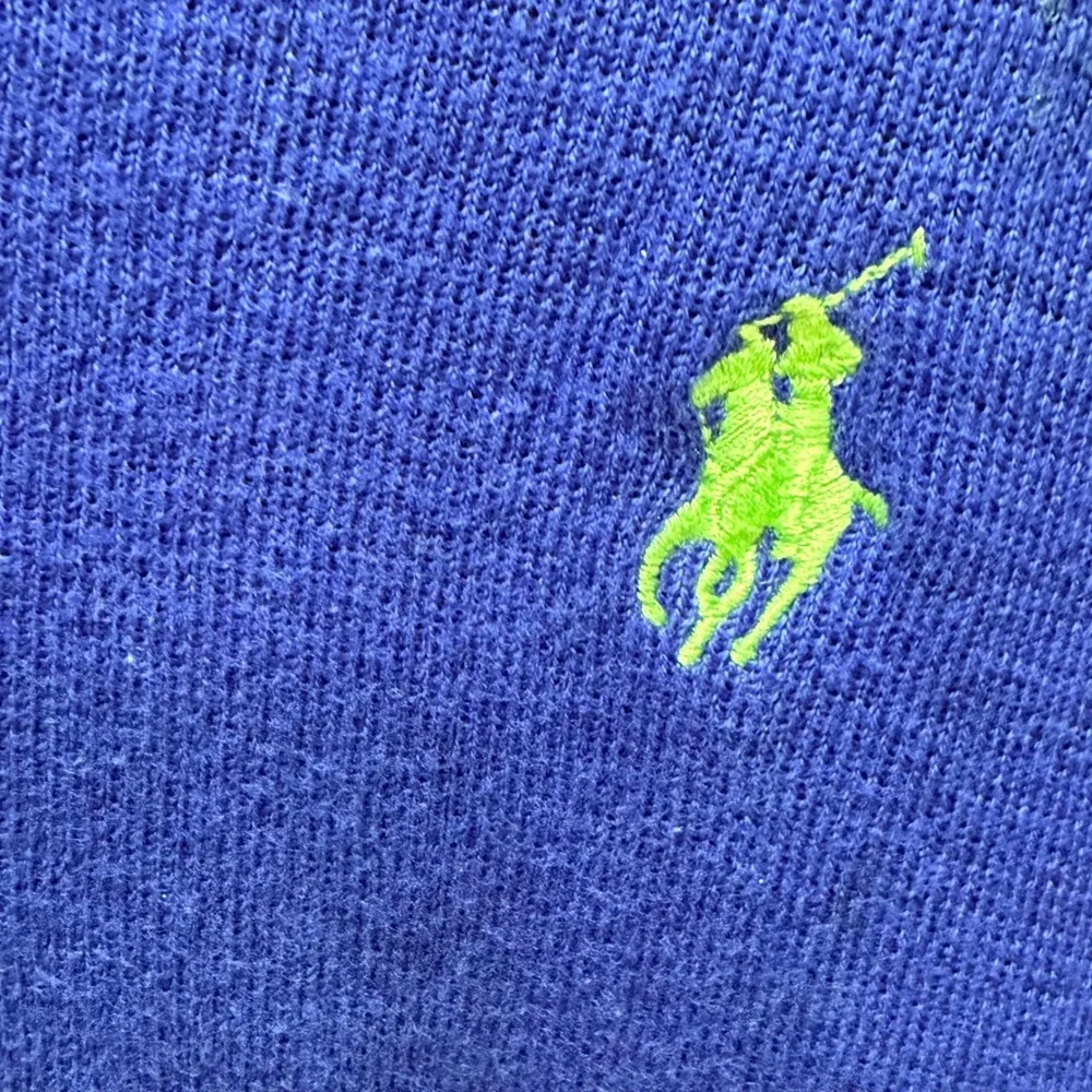 Polo Ralph Lauren Sweater Mens XL Blue Pima V-Neck Preppy Minimalist Classic